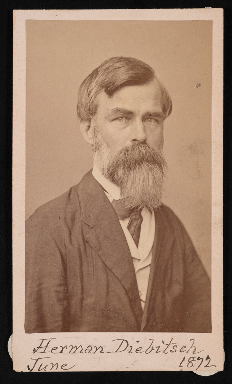 Portret van Herman Henry Diebitsch door Henry Ulke