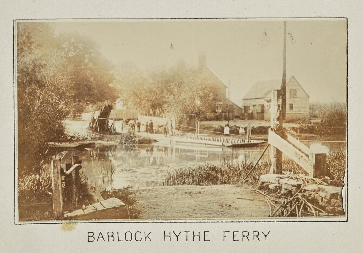 Bablock Hythe Veerboot door Henry W. Taunt