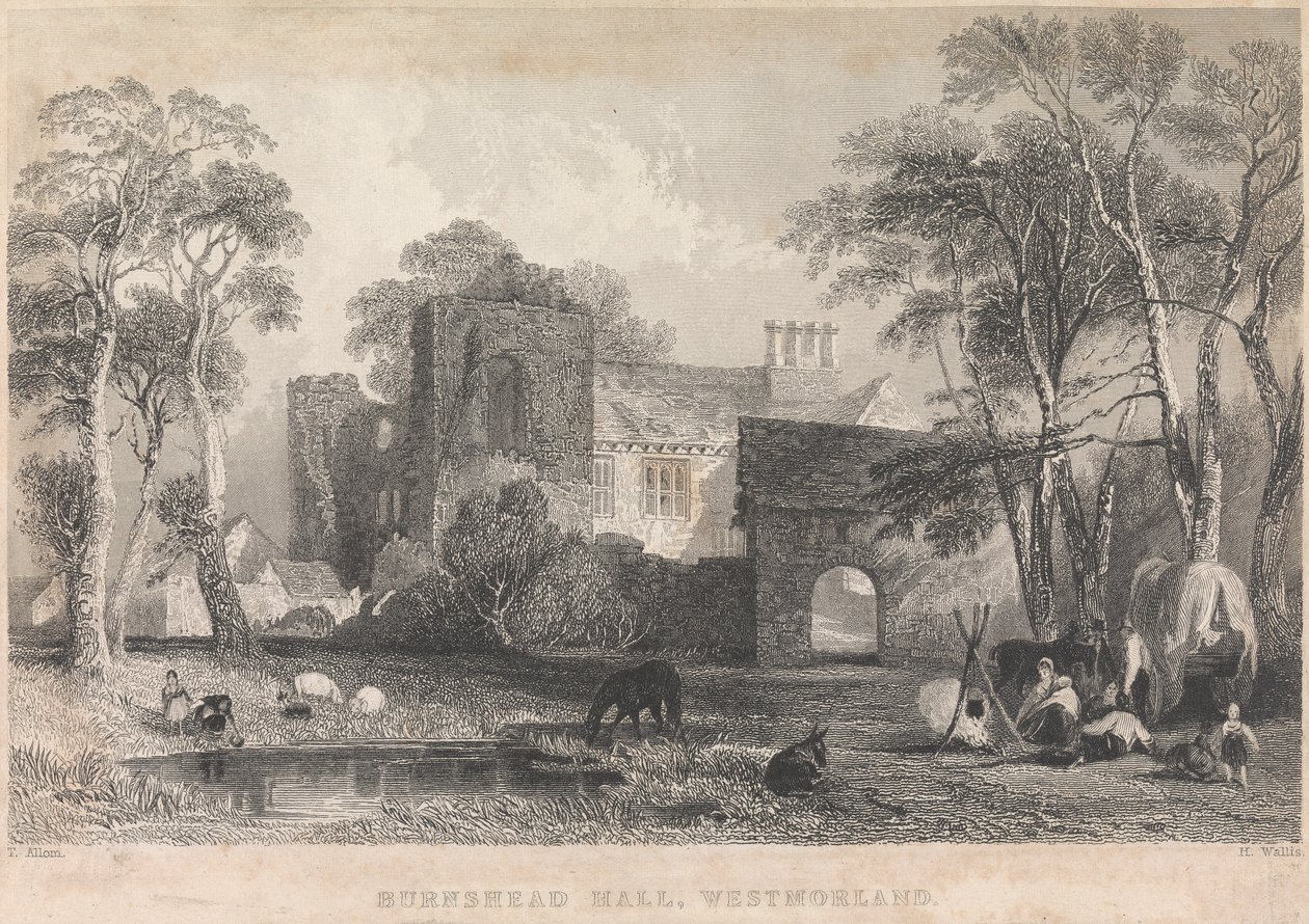 Burnshead Hall, Westmorland; pagina 45 (Volume Eén) door Henry Wallis