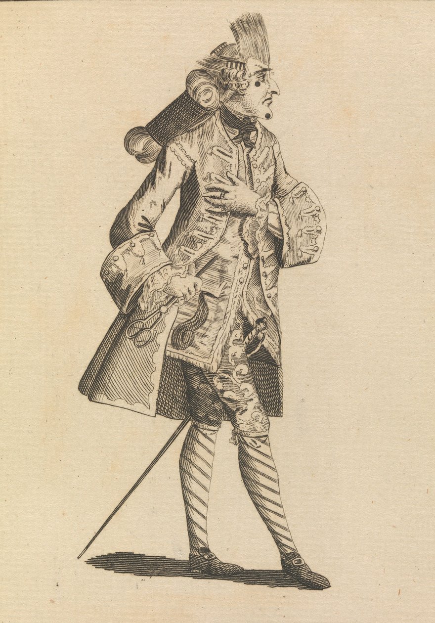 Monsieur Le Frizeur door Henry William Bunbury.