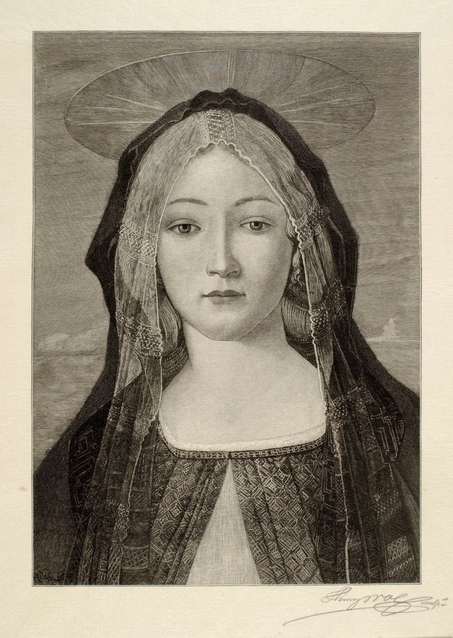 Een madonna door Henry Wolf