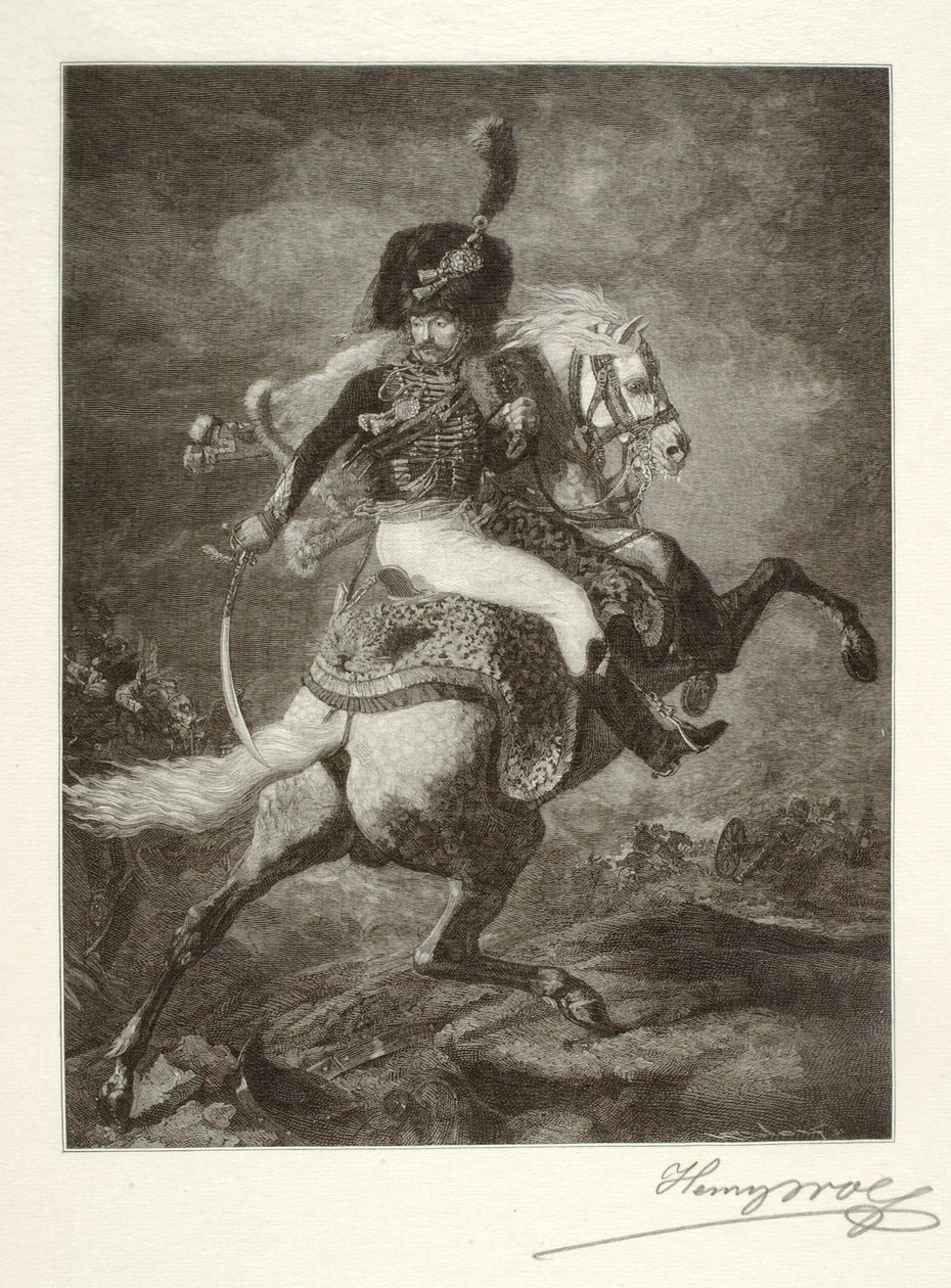 Officier van de bereden chasseurs door Henry Wolf