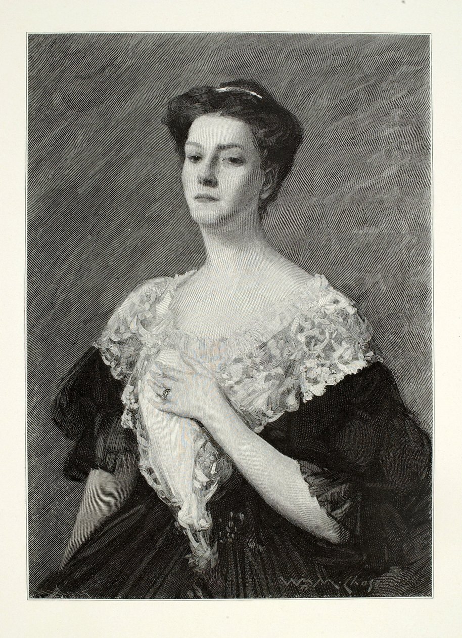 Portret van een vrouw door Henry Wolf