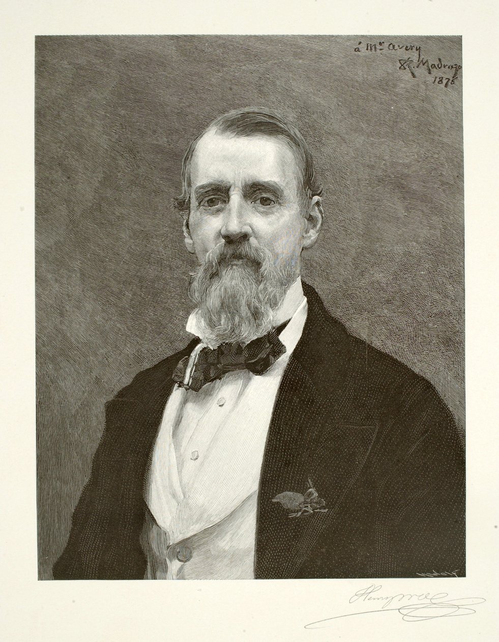 Samuel Putnam Avery door Henry Wolf