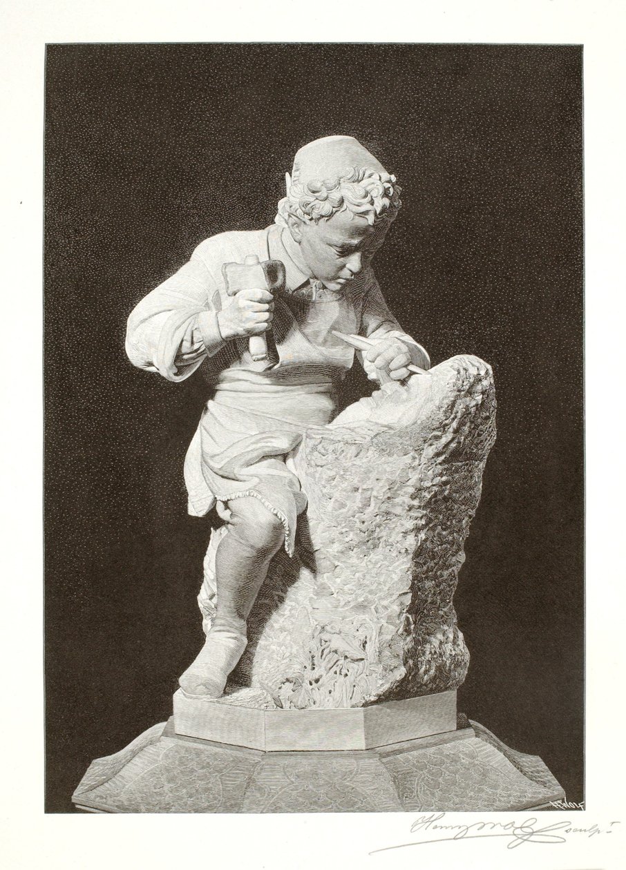Young Michelangelo door Henry Wolf