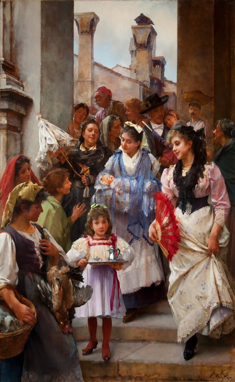 Een Venetiaans doopfeest door Henry Woods
