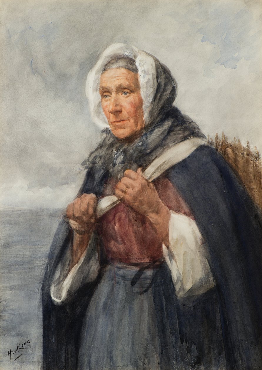 Een Newhaven Visvrouw door Henry Wright Kerr