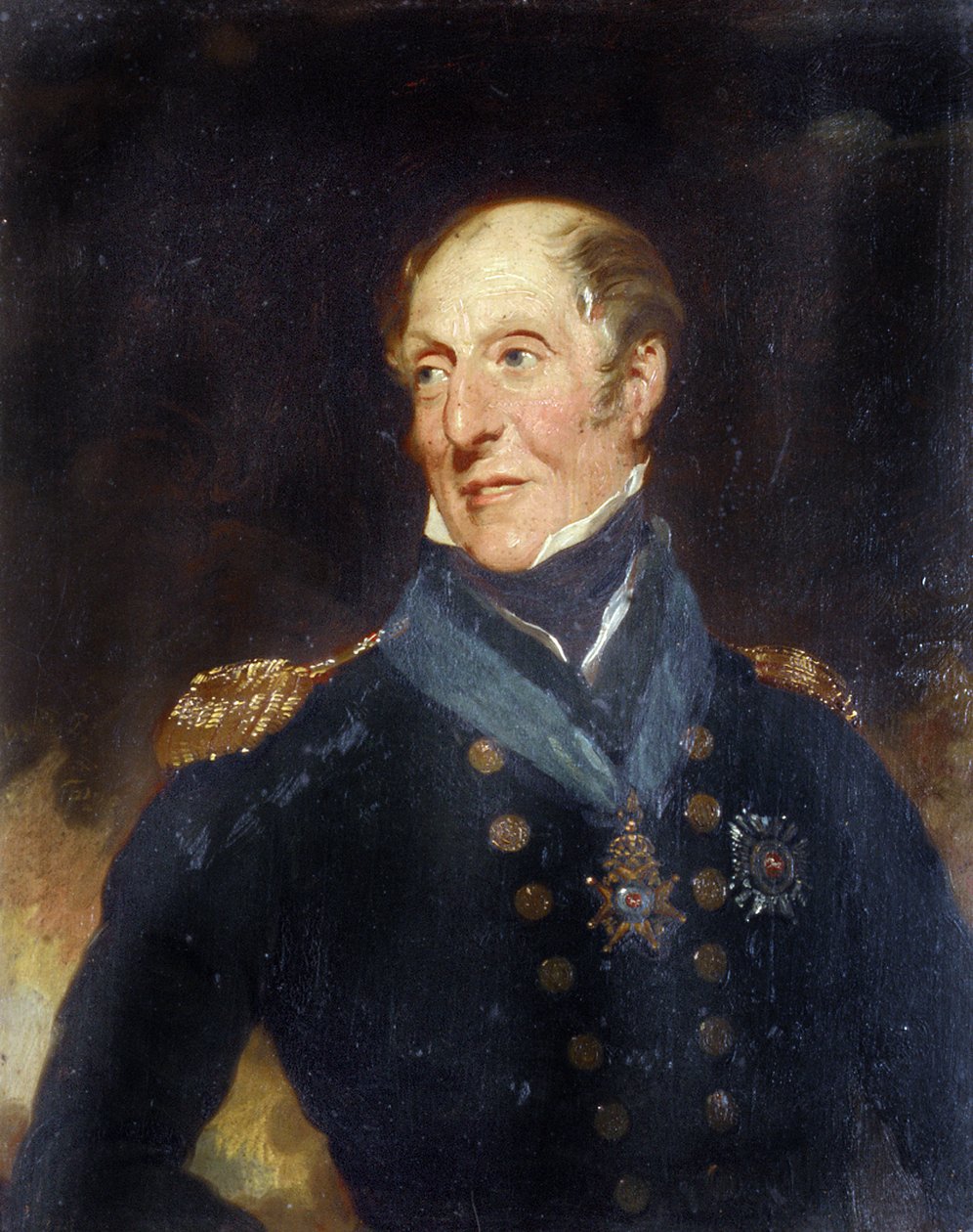 Portret van vice-admiraal Sir Charles Cunningham door Henry Wyatt