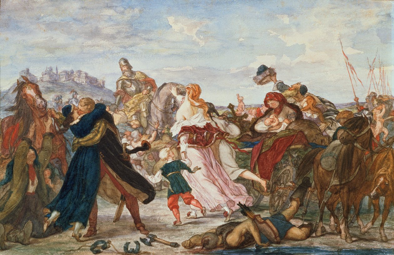 Hetman Koniecpolski Bevrijdt Gevangenen van de Tartaren in 1624, 1875-76 door Henryk Hipolit Rodakowski