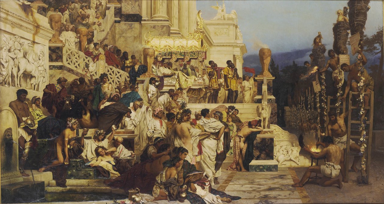 Leidende licht van het christendom. Nero