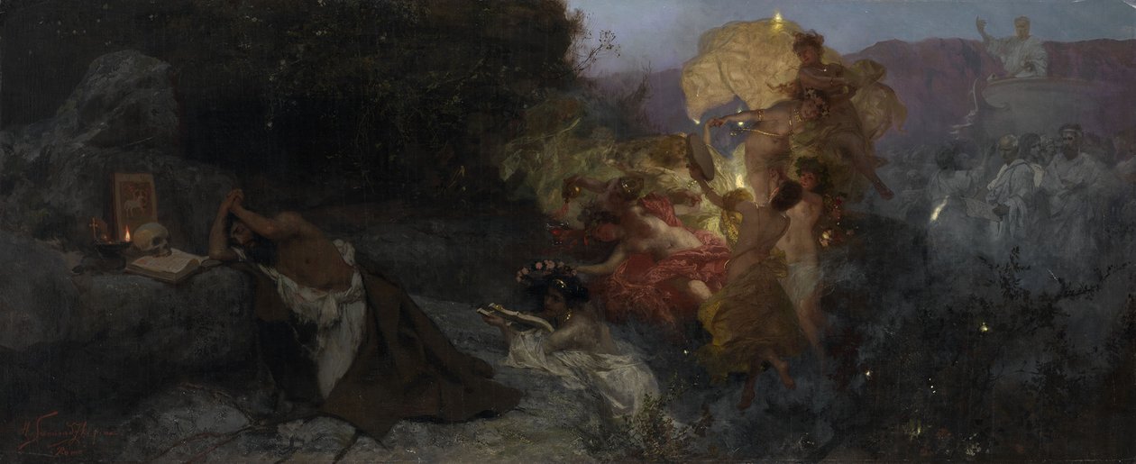 De Verleiding van Sint Hiëronymus door Henryk Siemiradzki