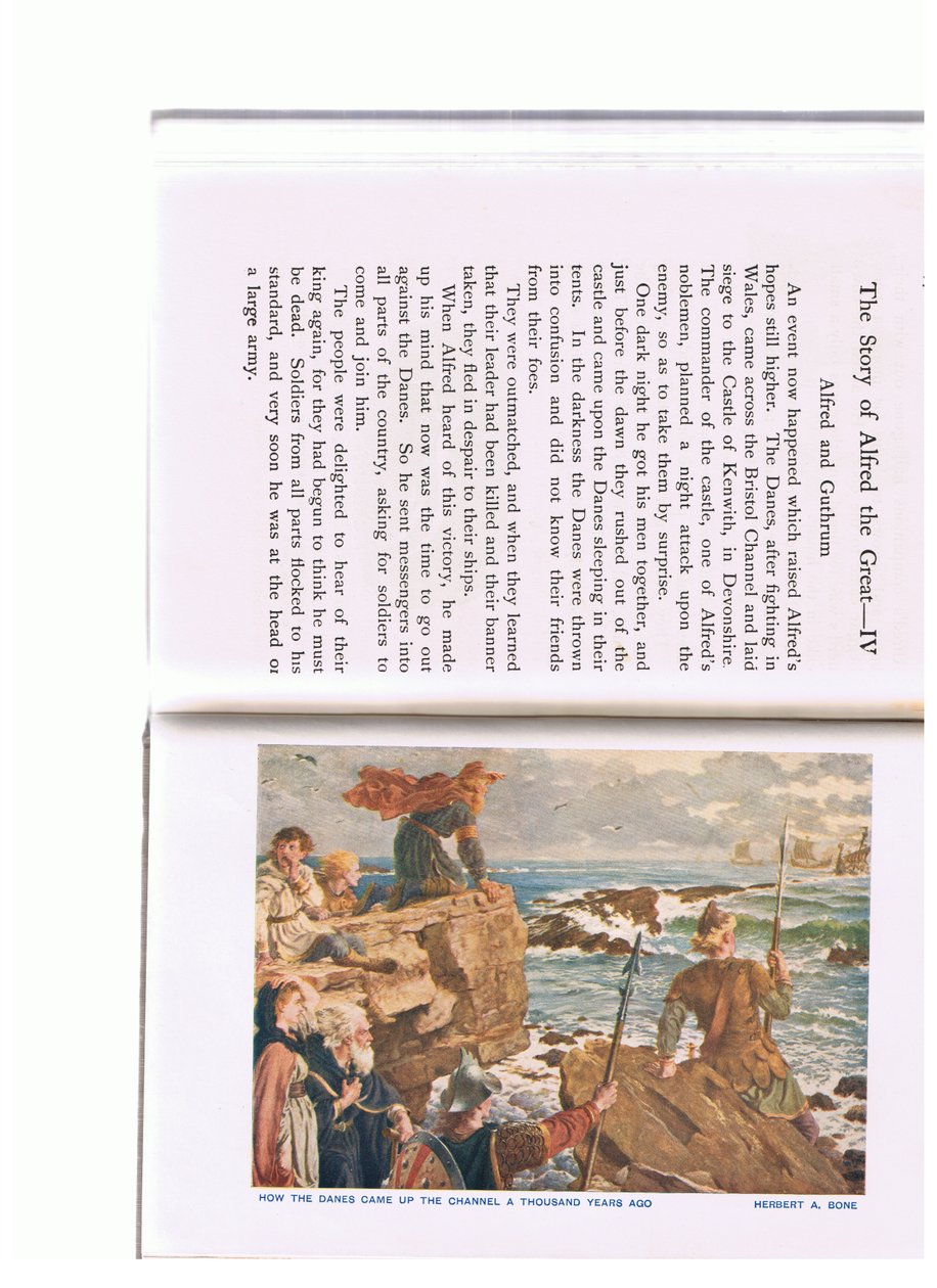 De Denen komen het Engelse Kanaal binnen door Herbert Alfred Bone
