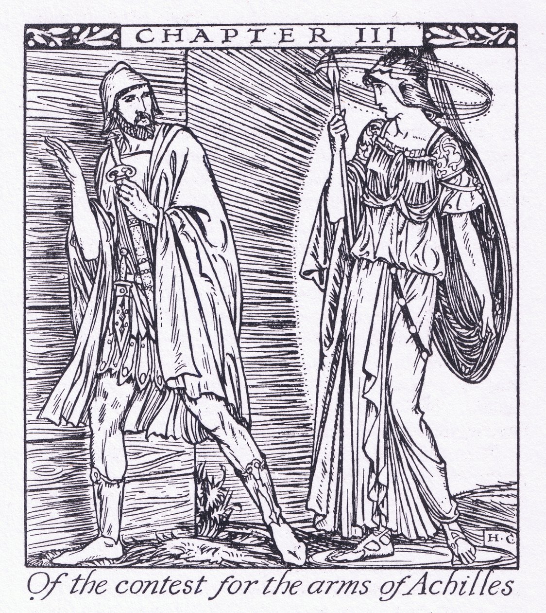 Van de strijd om de wapens van Achilles door Herbert Cole