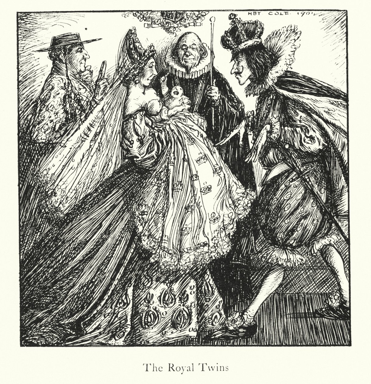 De legendes van Ingoldsby: De Auto-Da-Fe (litho) door Herbert Cole