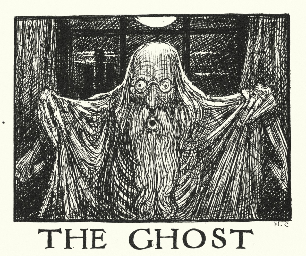 Legenden van Ingoldsby: Het spook (litho) door Herbert Cole