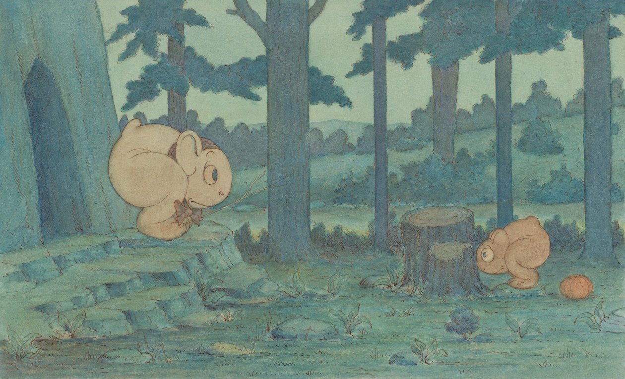 Wiggle Much baby verstopt zich voor mama, ca. 1910 door Herbert E. Crowley