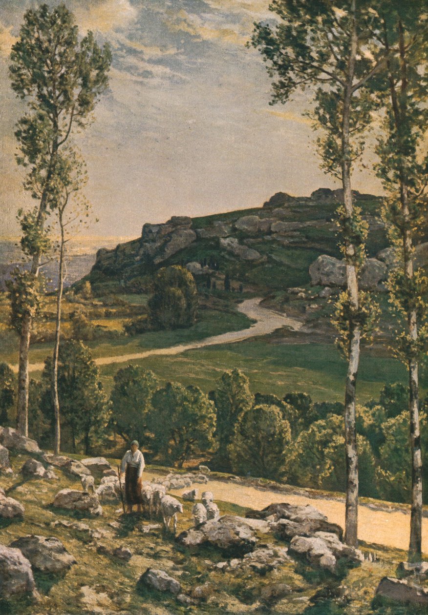 Een Bergweg in de Provence, 1904, ca. 1930 door Herbert Edwin Pelham Hughes Stanton