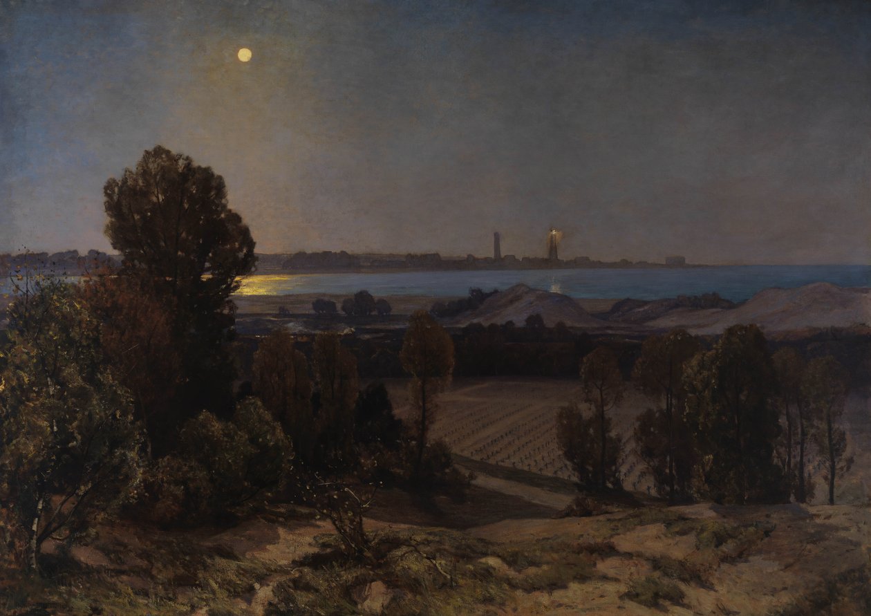 De begraafplaats, Pas de Calais, 1919 door Herbert Hughes Stanton