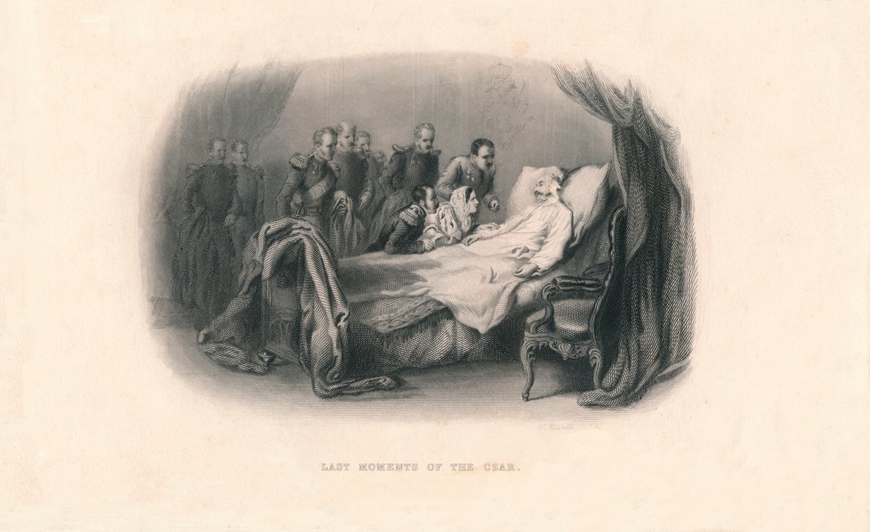 Laatste momenten van de tsaar, c1857 door Herbert Bourne