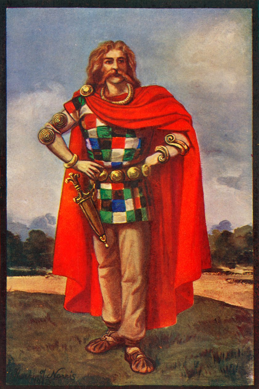 Een Keltische stamhoofd in burgerkleding, 1924 door Herbert Norris