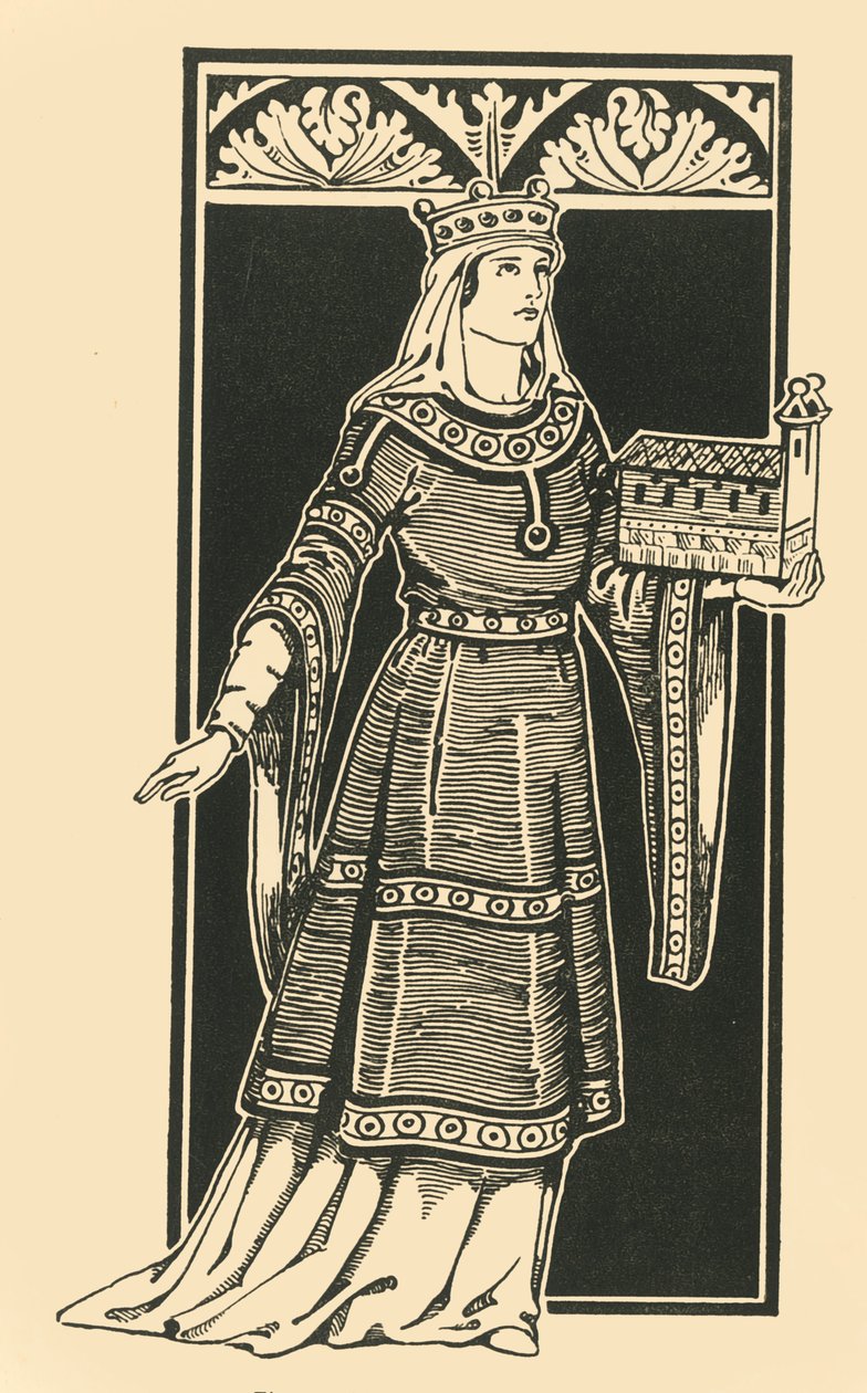 De keizerin Cunigunda, 1002-1024, 1924 door Herbert Norris