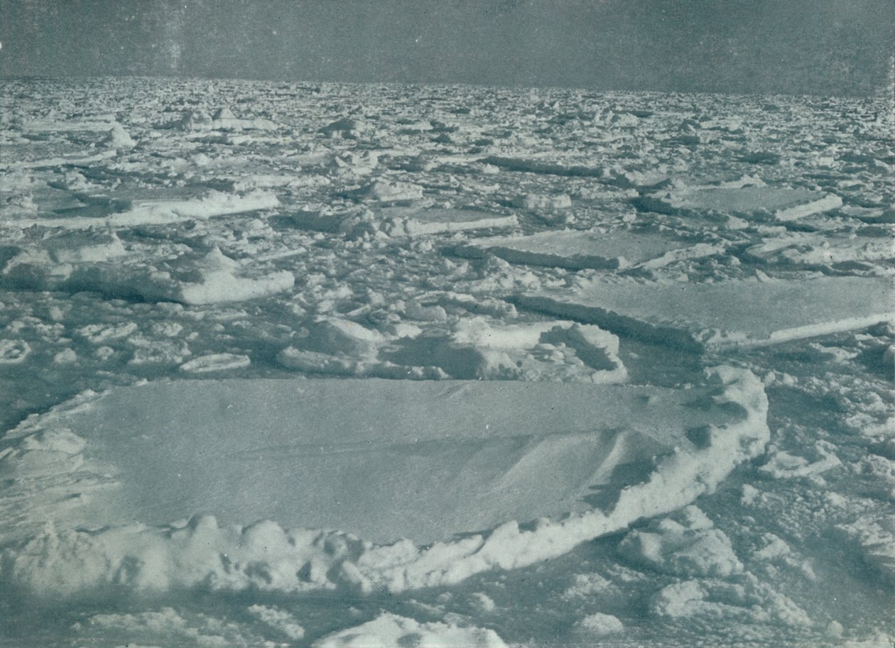 Zware Pak waarin het Schip Werd Tegenhouden, 1912, 1913 door Herbert Ponting