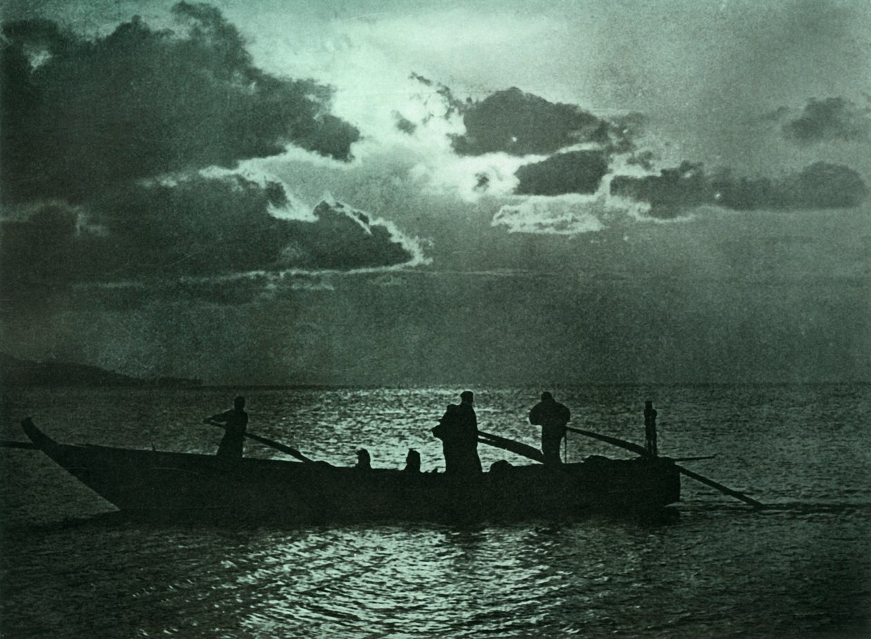 Maanlicht bij Shizu-Ura, 1910 door Herbert Ponting