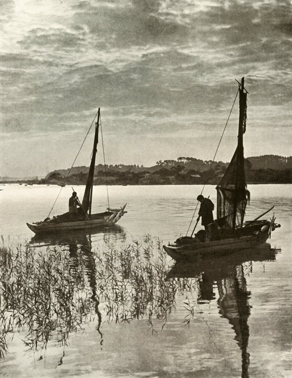 Op de Baai van Tokio, 1910 door Herbert Ponting