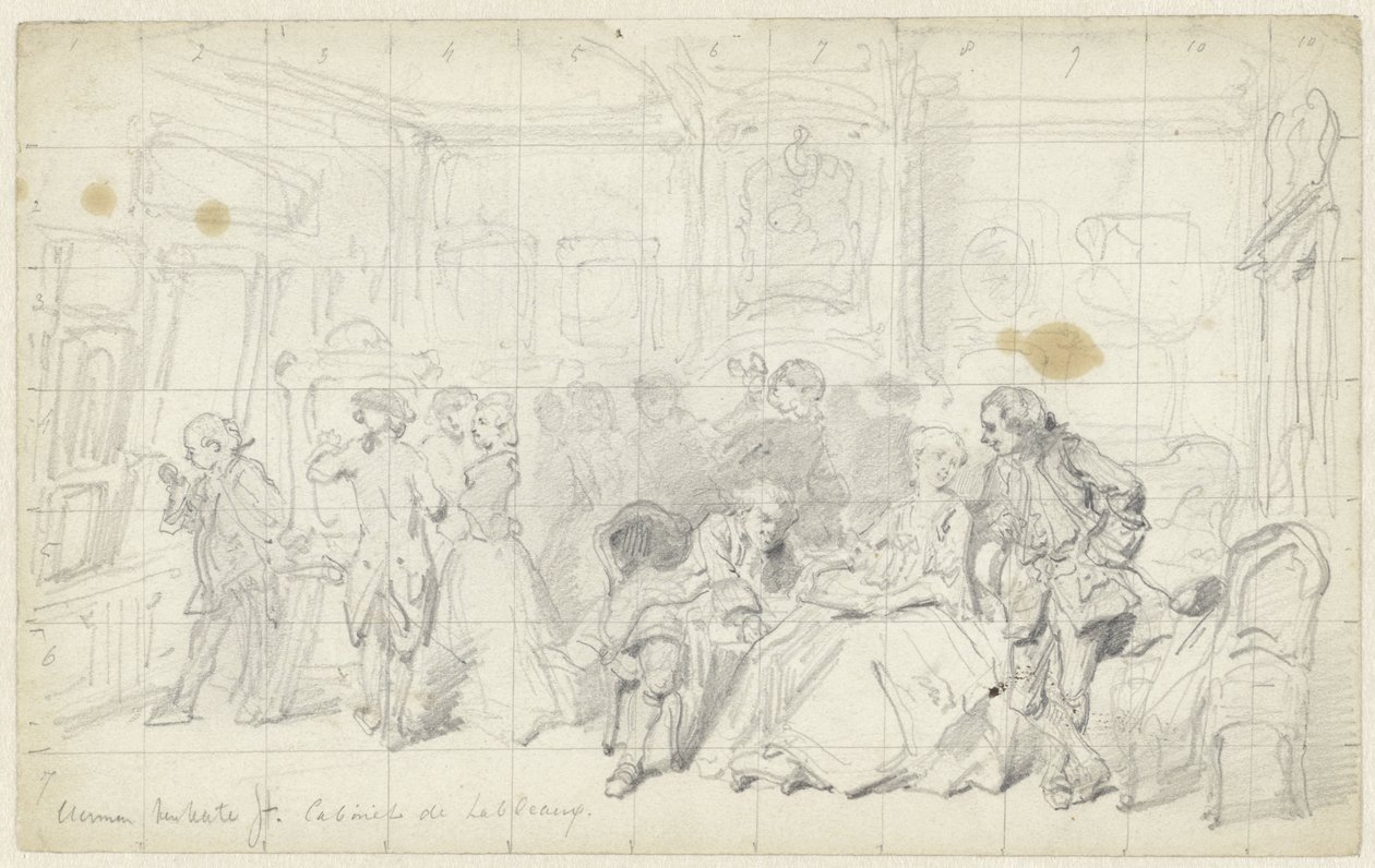 Kunstbeschouwing in een oud Hollands huis door Herman Frederik Carel ten Kate