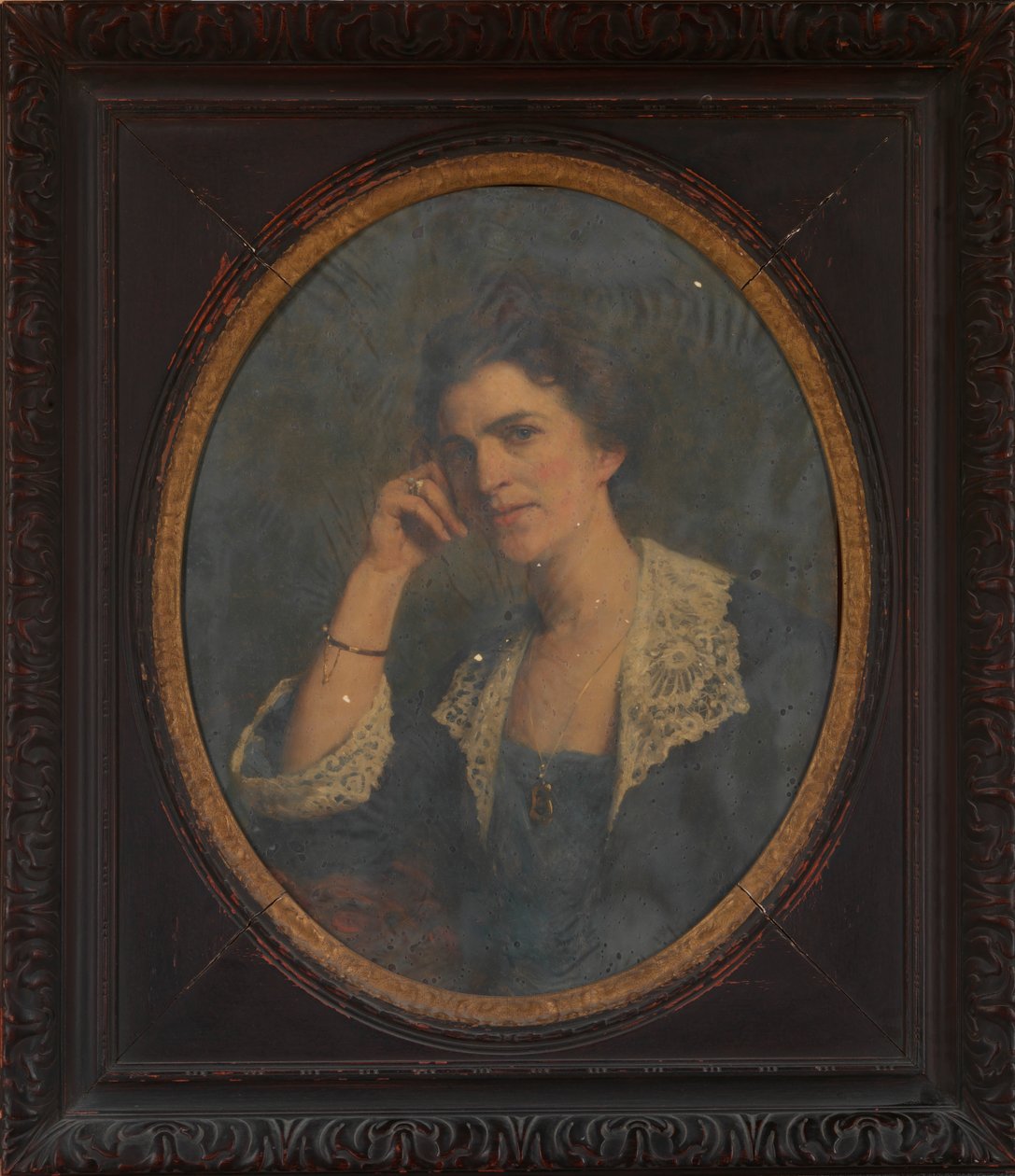 Mevrouw Emily Dorothy Ammann, het nichtje van de kunstenaar door Herman Hartwich