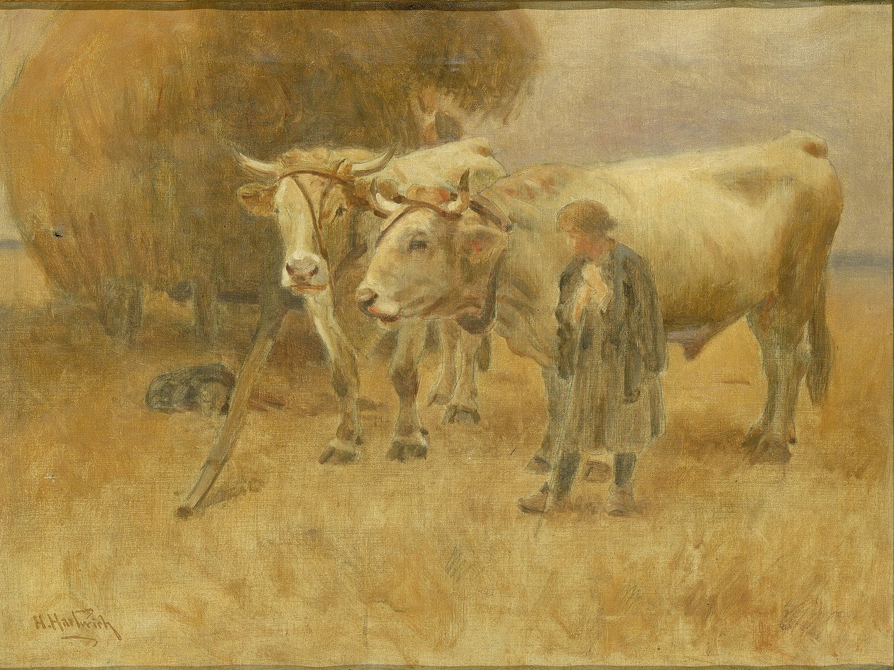 Schets voor De Oogsters door Herman Hartwich