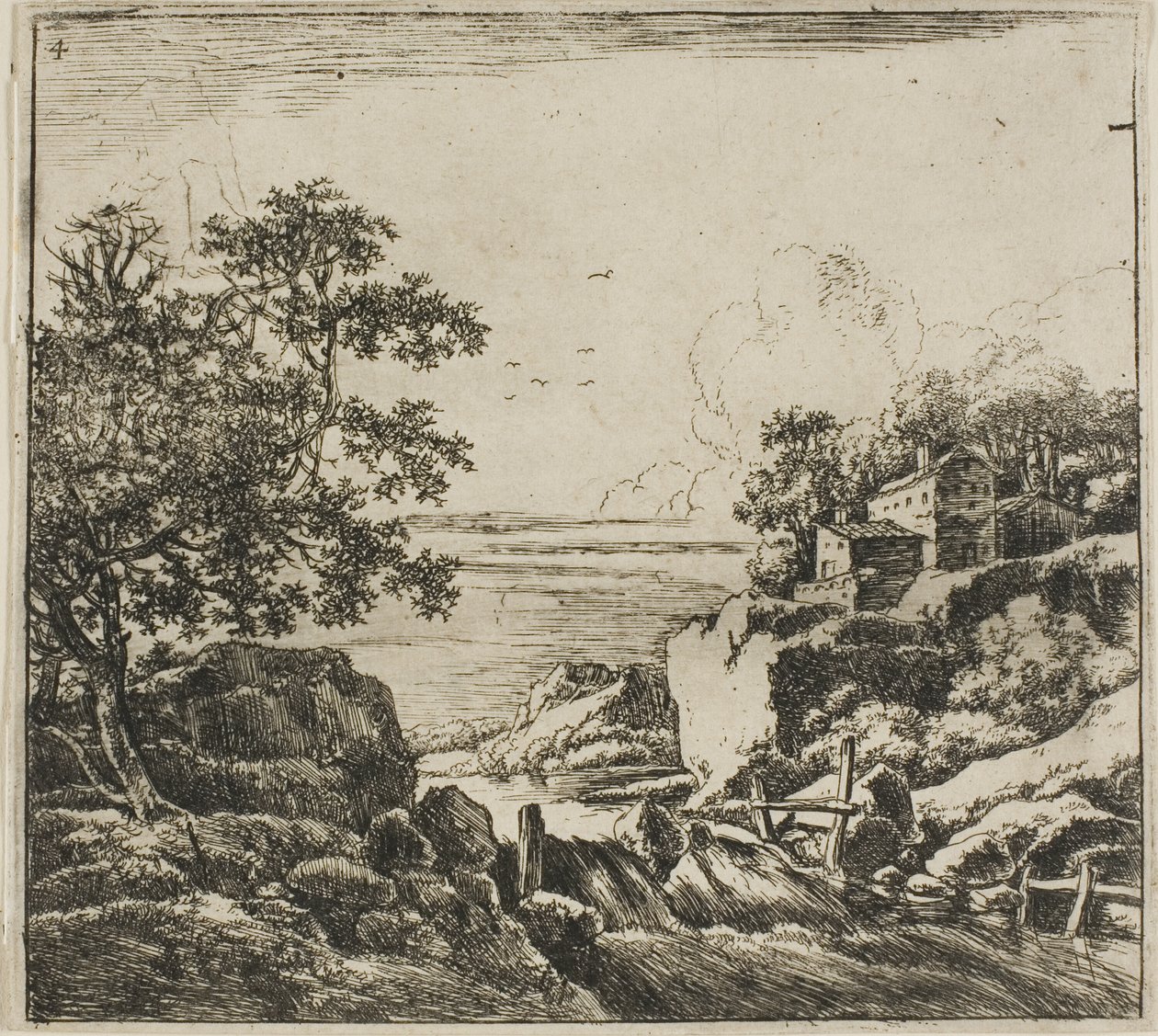 De Cascade, uit de serie Set landschappen door Herman Naijwincx