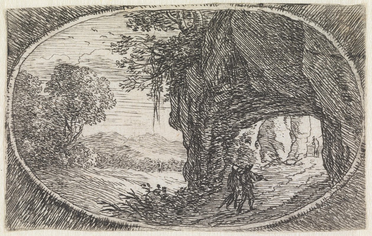Landschap (nr. 23 uit de serie: Variae Campestrum Fantasiae) door Herman van Swanevelt