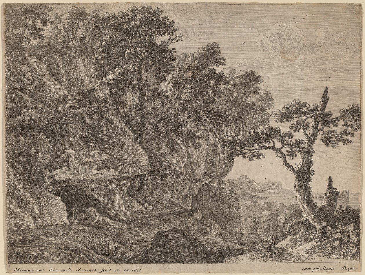 Berouwvolle Maria Magdalena door Herman van Swanevelt
