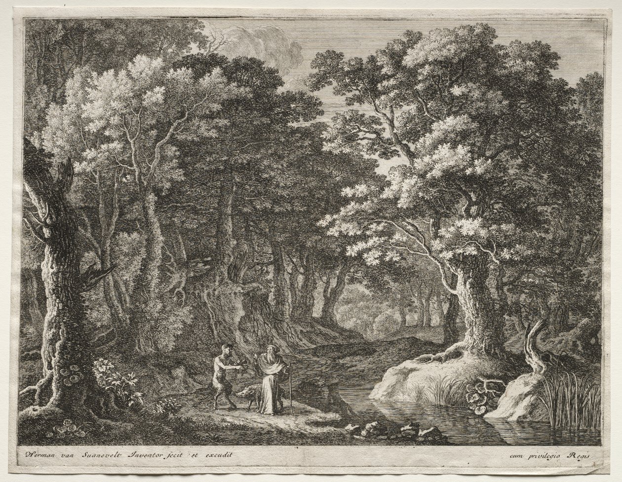 De boetelingen: De bekoring van St. Antonius door Herman van Swanevelt