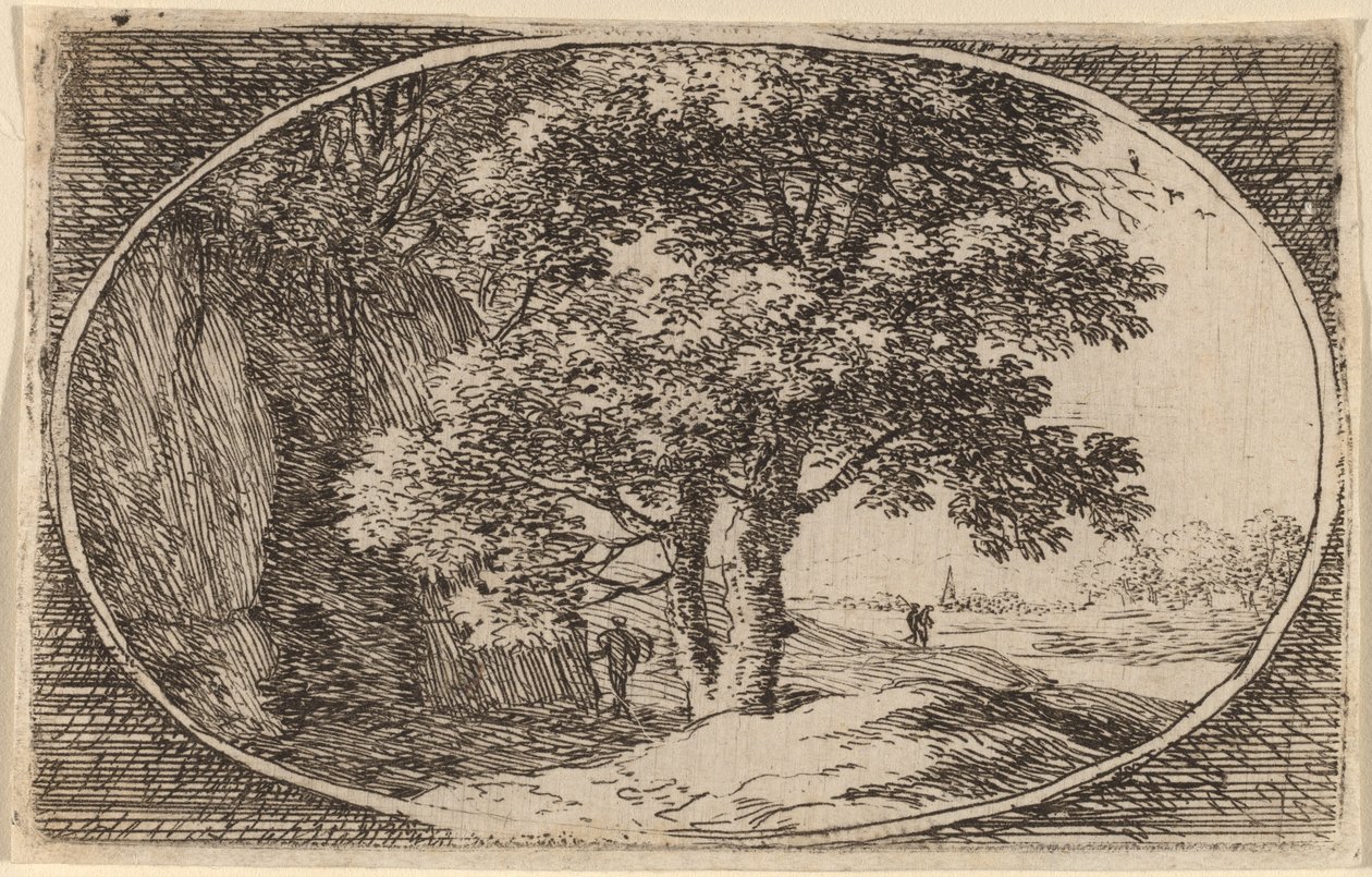 De boom met een dubbele stam door Herman van Swanevelt