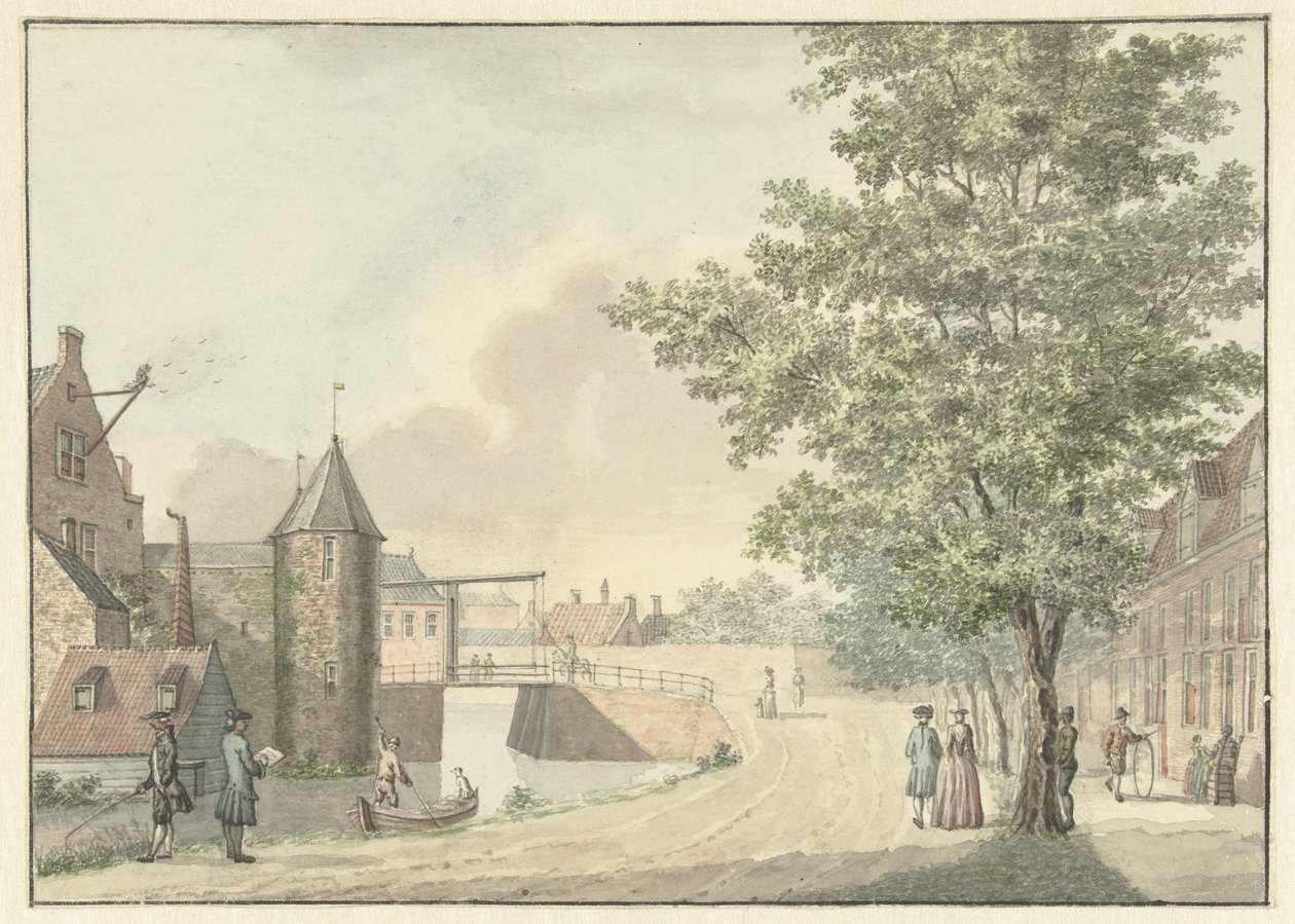 De Waardpoort te Utrecht door Hermanus Petrus Schouten (possibly)