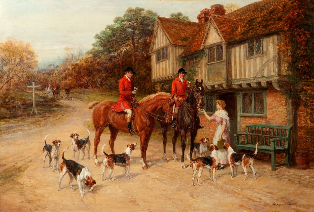Een verfrissing bij de Draak door Heywood Hardy