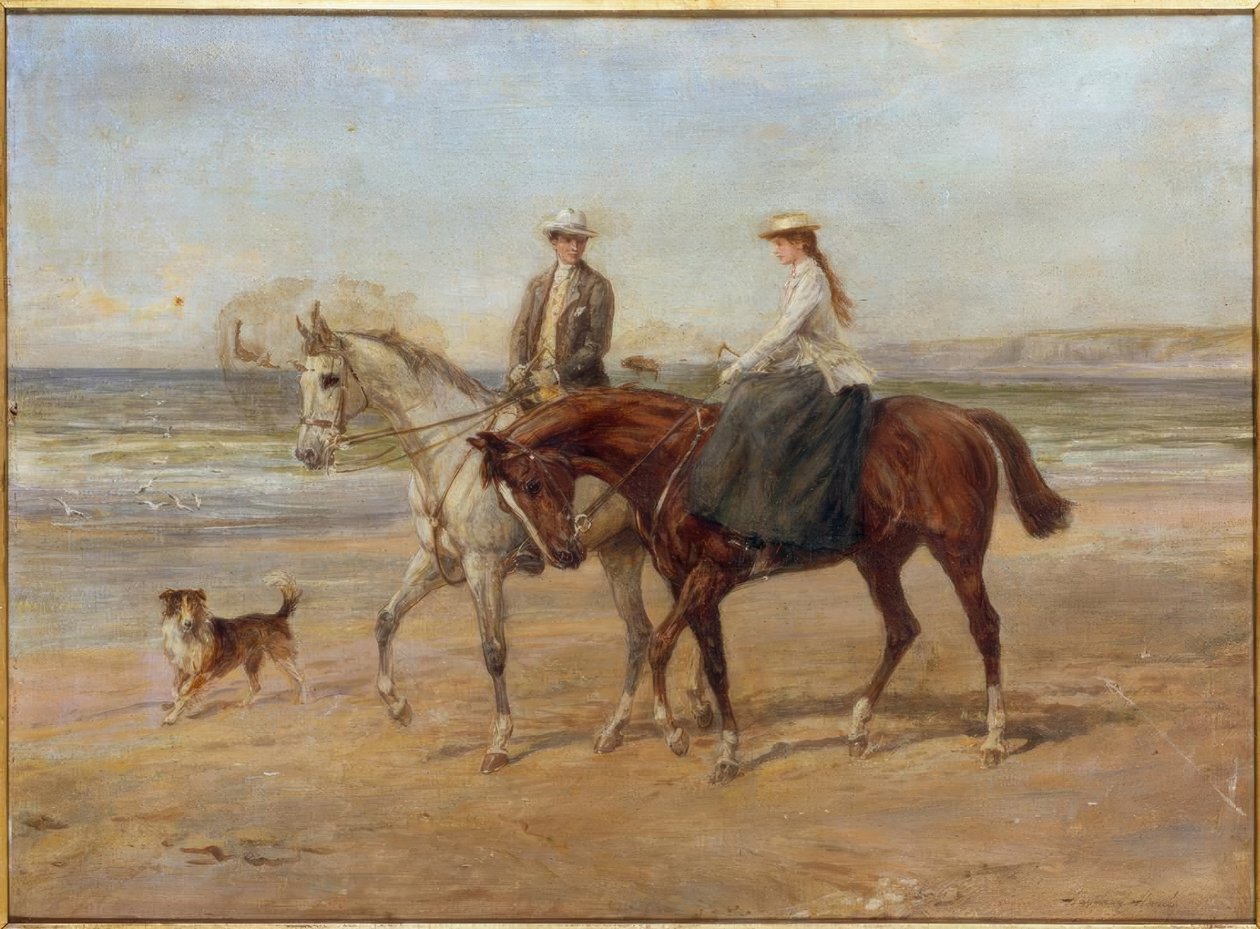 Ruiters aan de Kust door Heywood Hardy