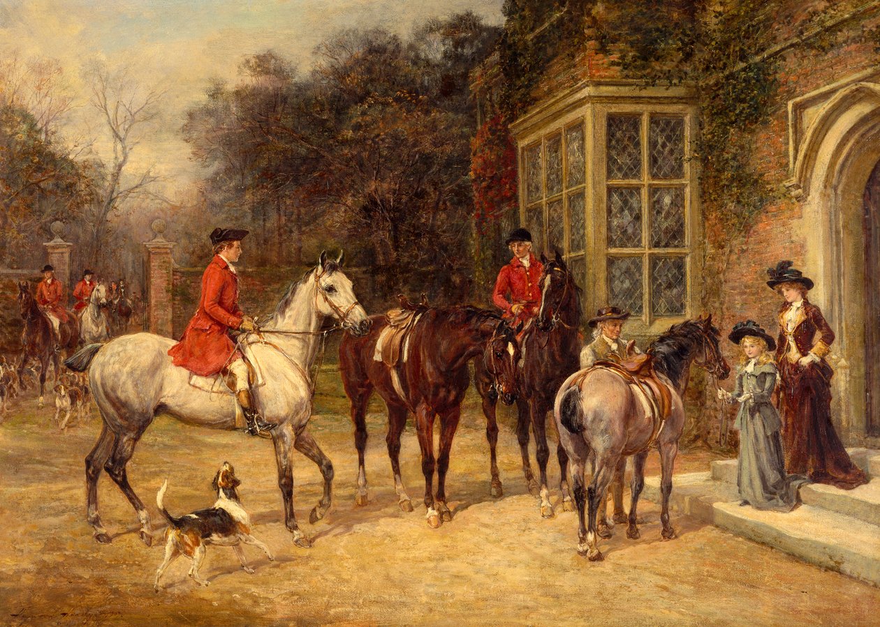 De Jacht door Heywood Hardy