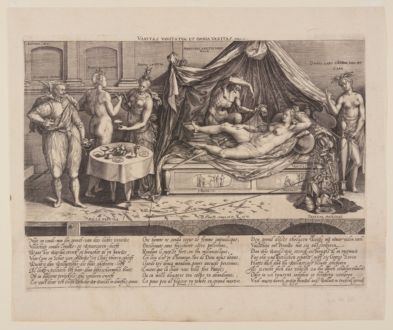 Vanitas door Hieronymous Wierix