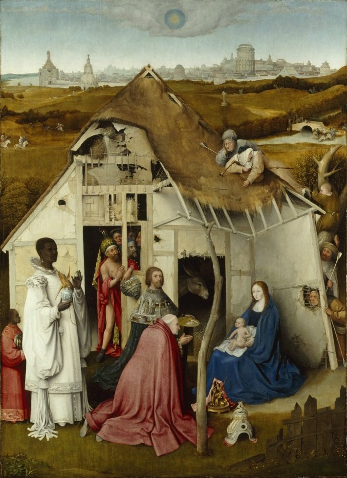 Aanbidding der Wijzen door Hieronymus Bosch