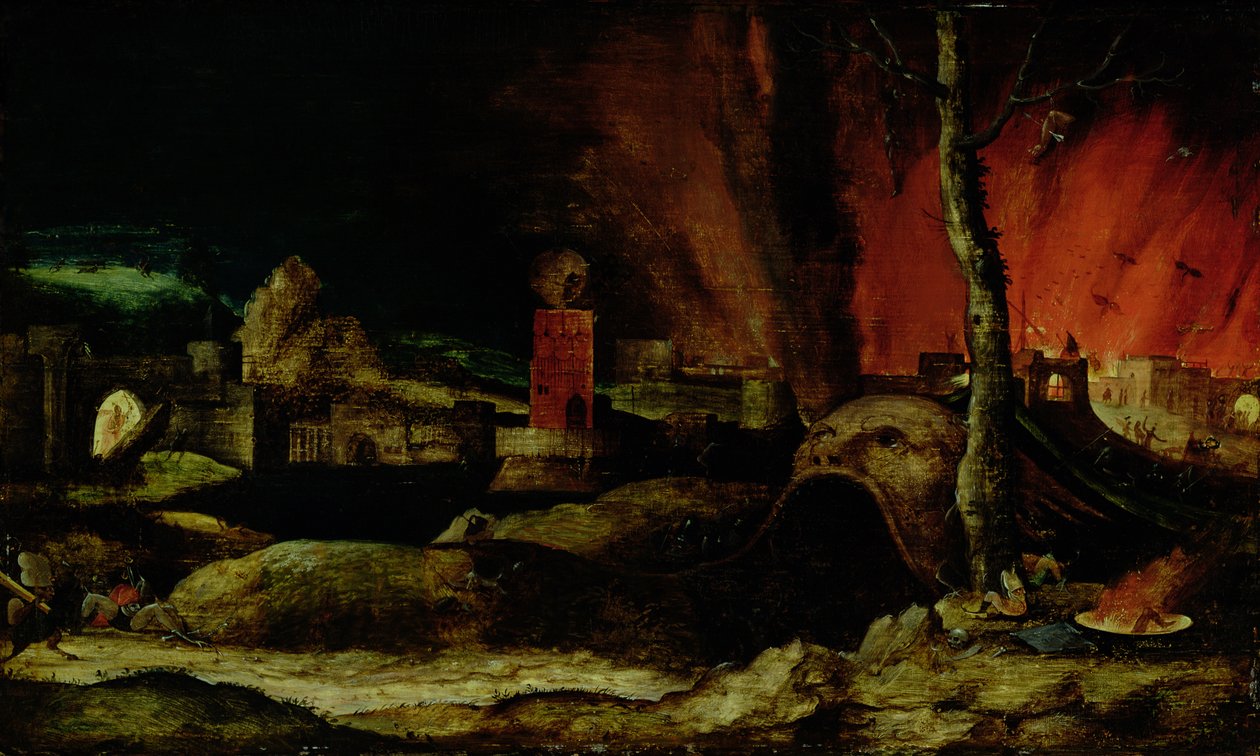 Christus in het voorgeborchte door Hieronymus Bosch