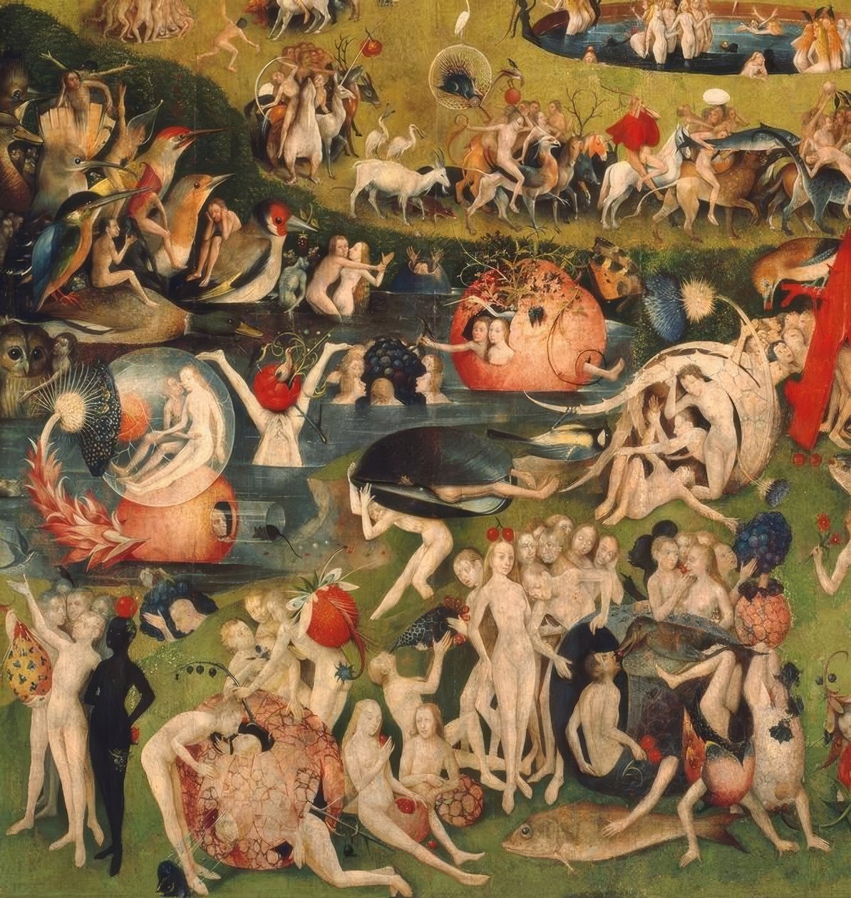 De tuin der lusten door Hieronymus Bosch