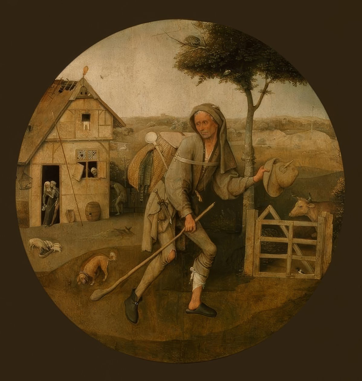 De zwerver door Hieronymus Bosch