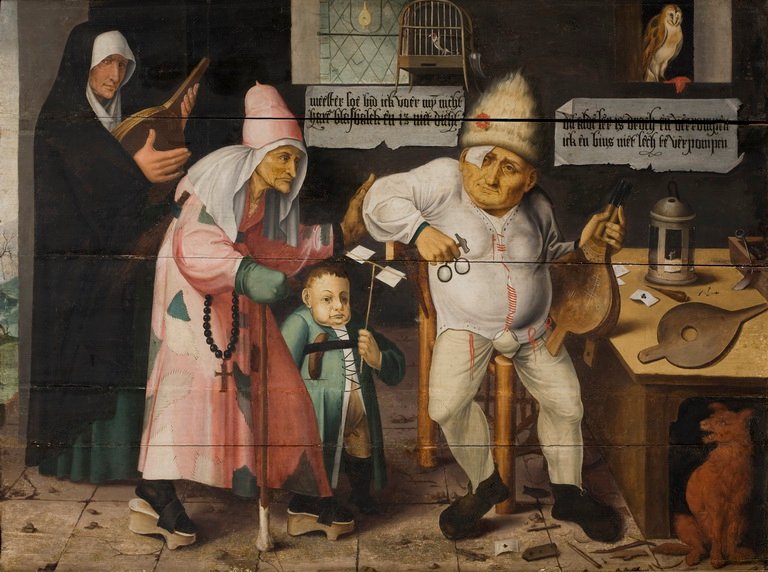 De blaasbalgreparateur door Hieronymus Bosch