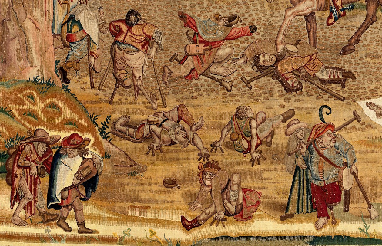 Wandtapijt geïnspireerd door het werk van Jheronimus Bosch, ca. 1560 door Hieronymus (after) Bosch