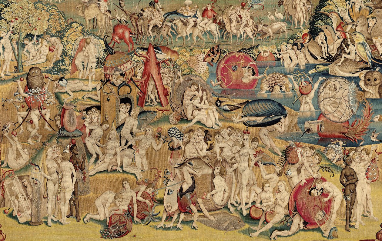 De tuin der lusten. ca. 1560 door Hieronymus (after) Bosch