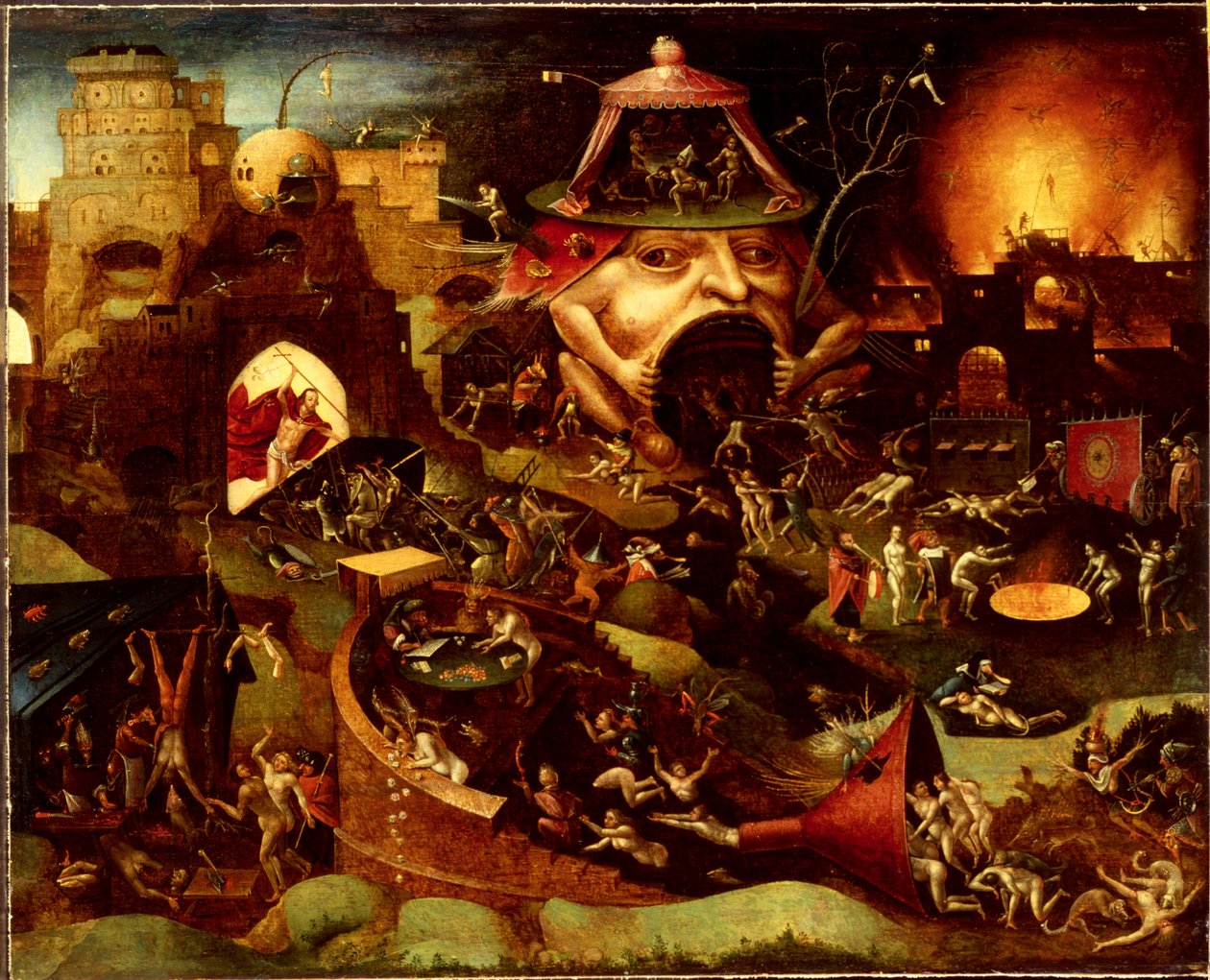Christus in het Voorgeborchte, c. 1575 door Hieronymus (follower of) Bosch