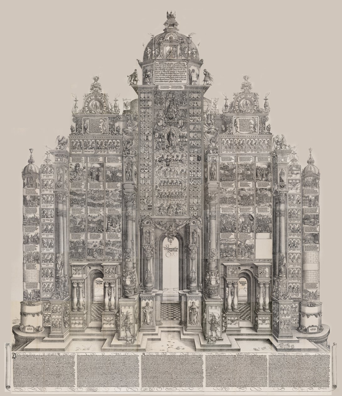 Eerboog, 1515, gedrukt 1517-18 door Hieronymus Andreae